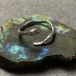 Anillo plata serpiente ajustable